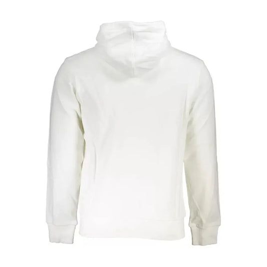 La Martina Classic White Zip-Up Hooded Sweatshirt La Martina