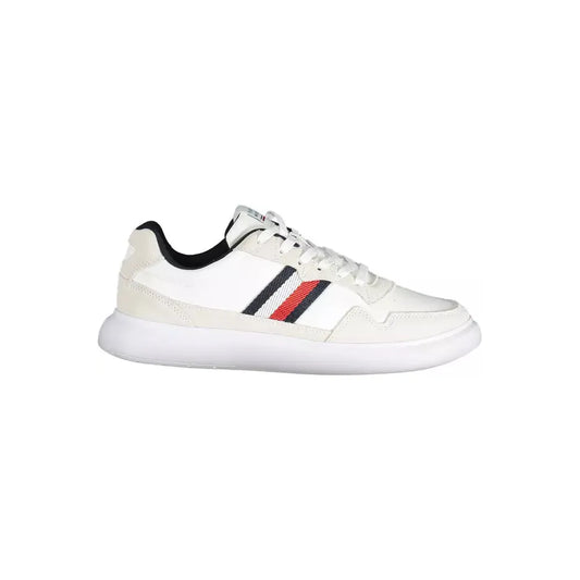 Tommy Hilfiger Sleek White Sneakers with Contrasting Accents Tommy Hilfiger