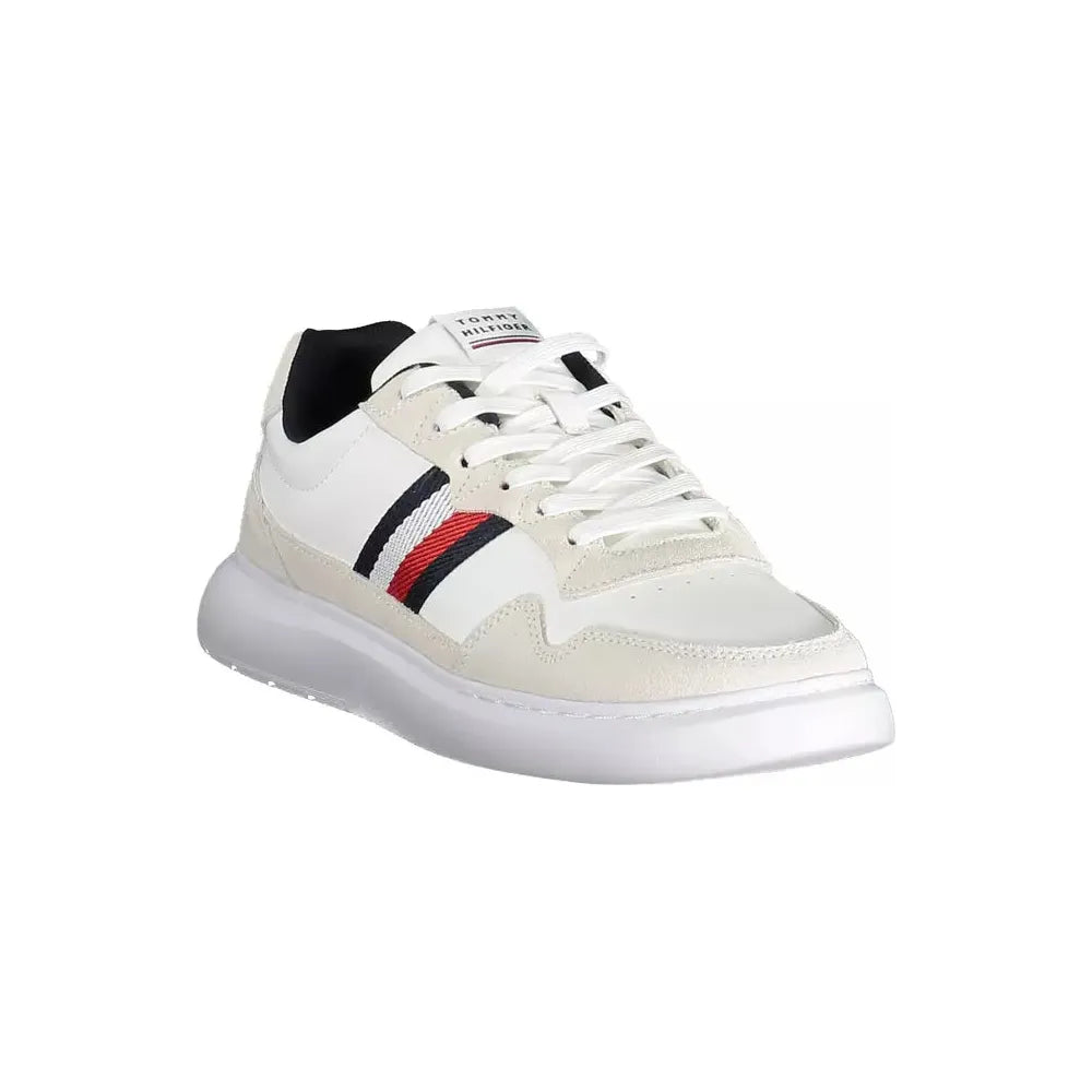 Tommy Hilfiger Sleek White Sneakers with Contrasting Accents Tommy Hilfiger