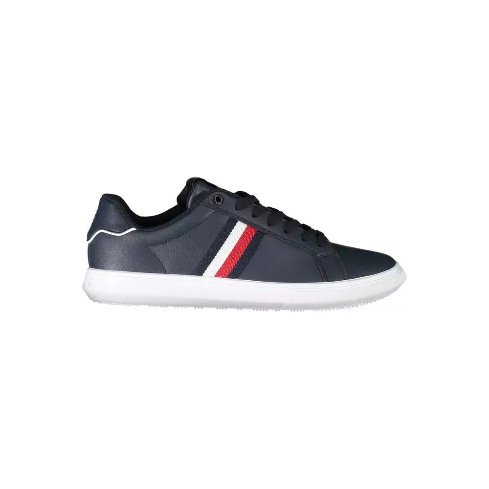 Tommy Hilfiger Bold Blue Lace-Up Sneakers with Contrast Accents Tommy Hilfiger