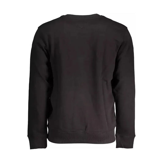 Tommy Hilfiger Sleek Black Cotton Sweatshirt Tommy Hilfiger