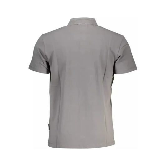 Napapijri Elegant Short-Sleeved Gray Polo Napapijri