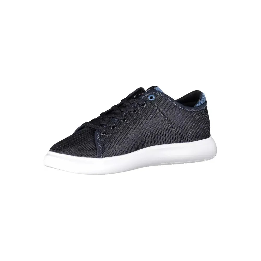 Tommy Hilfiger Chic Blue Lace-Up Sneakers with Logo Detail Tommy Hilfiger