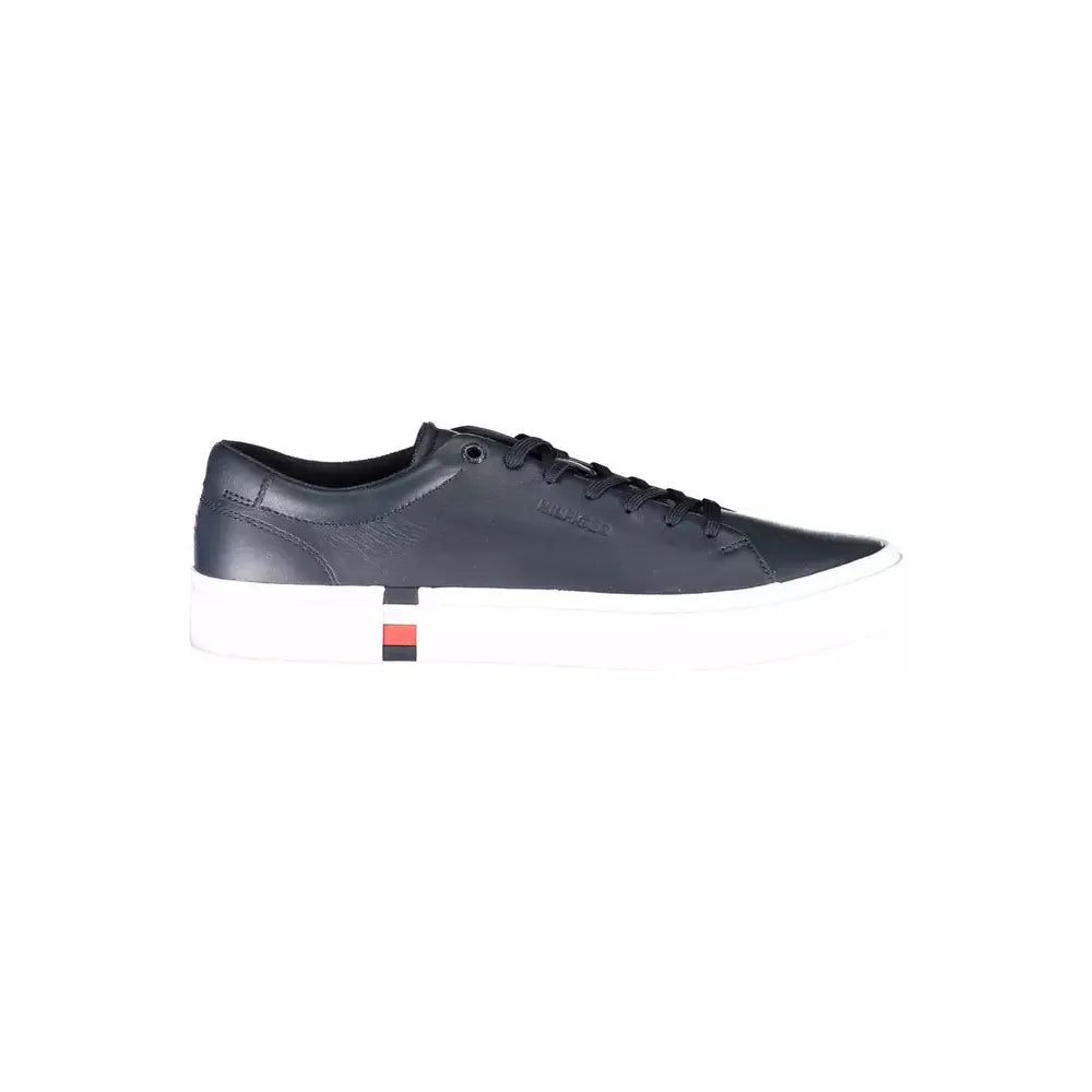 Tommy Hilfiger Sleek Blue Lace-Up Sports Sneakers Tommy Hilfiger