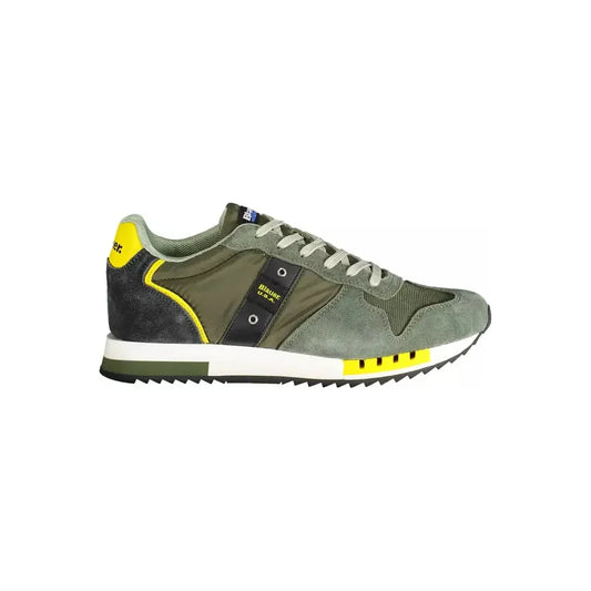 Blauer Green Lace-Up Sports Sneaker with Logo Blauer