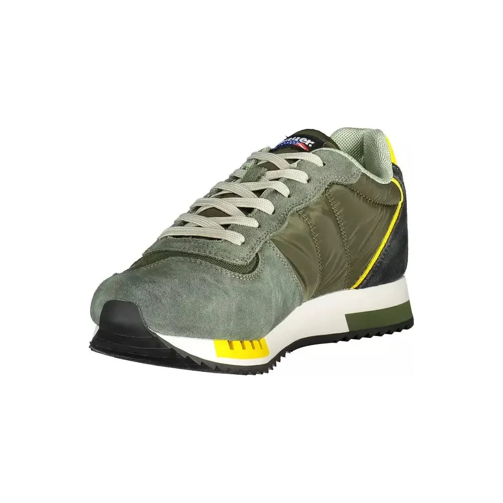 Blauer Green Lace-Up Sports Sneaker with Logo Blauer