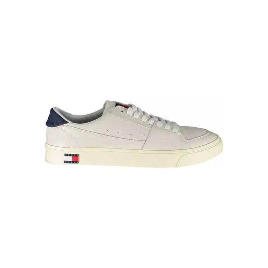 Tommy Hilfiger Eco-Conscious White Sneakers with Logo Detail Tommy Hilfiger