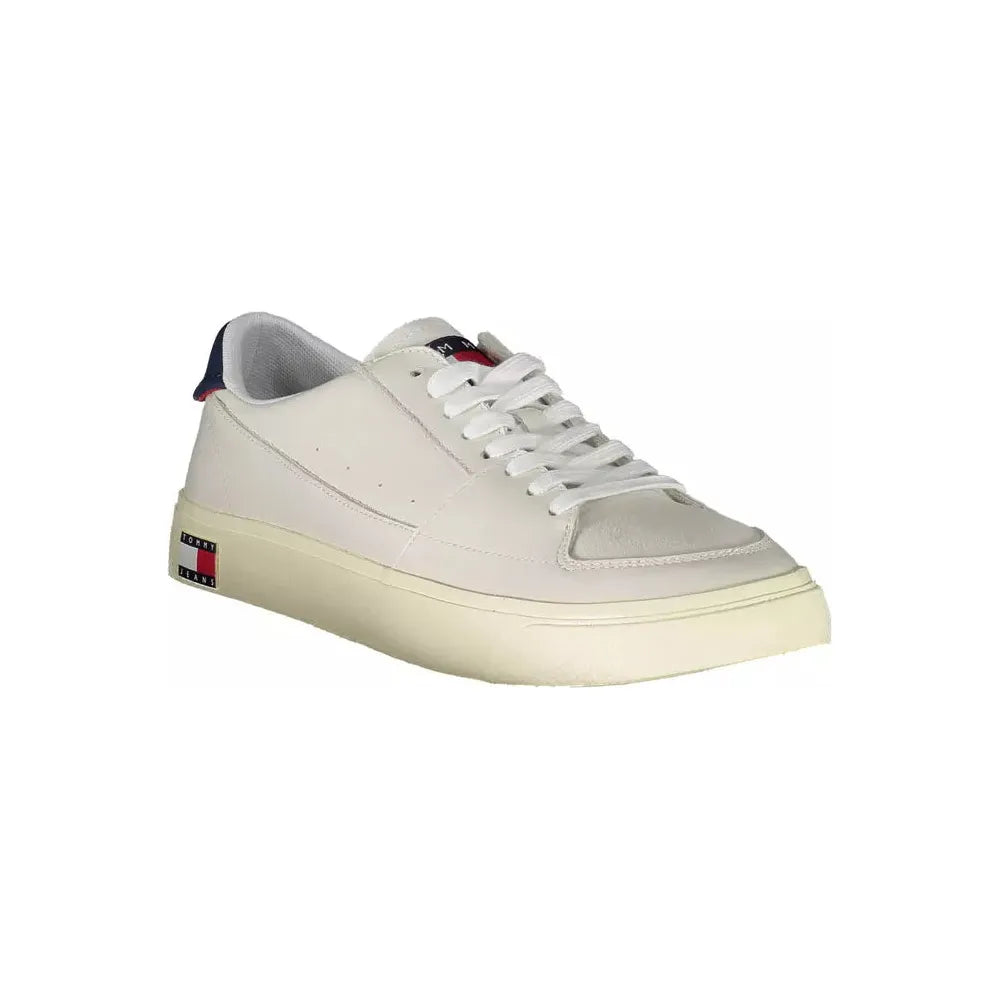 Tommy Hilfiger Eco-Conscious White Sneakers with Logo Detail Tommy Hilfiger