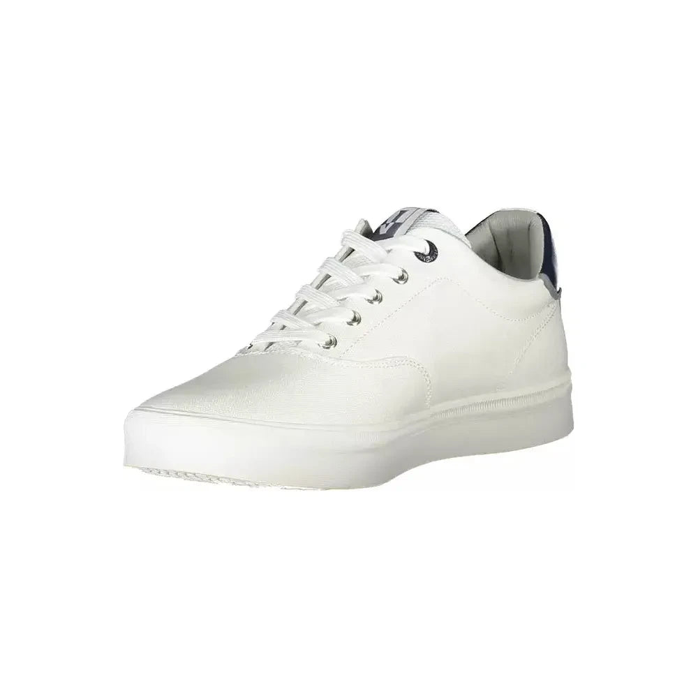 Napapijri Sleek White Sneakers with Contrasting Accents Napapijri