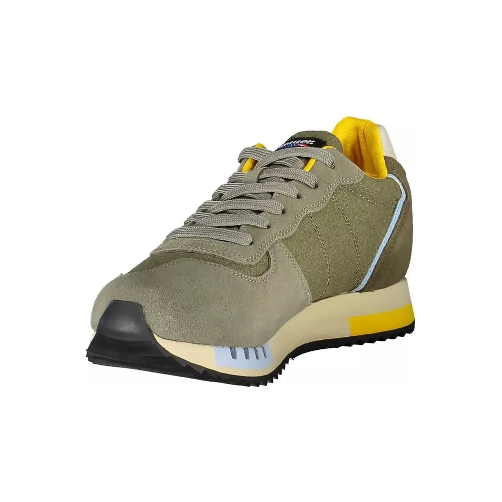 Blauer Emerald Elegance Sneaker with Contrast Detailing Blauer