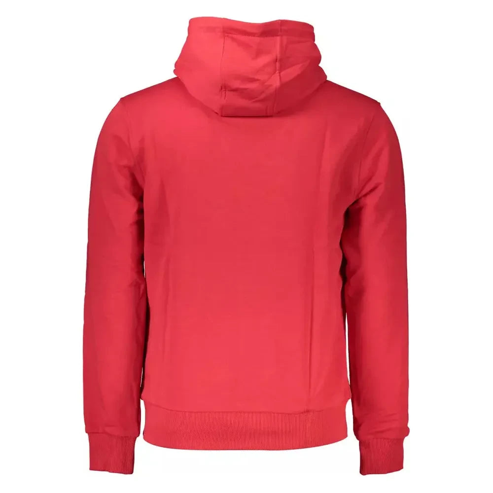 Cavalli Class Elegant Pink Hooded Sweatshirt with Logo Print Cavalli Class