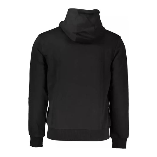 Cavalli Class Elegant Hooded Sweatshirt in Classic Black Cavalli Class