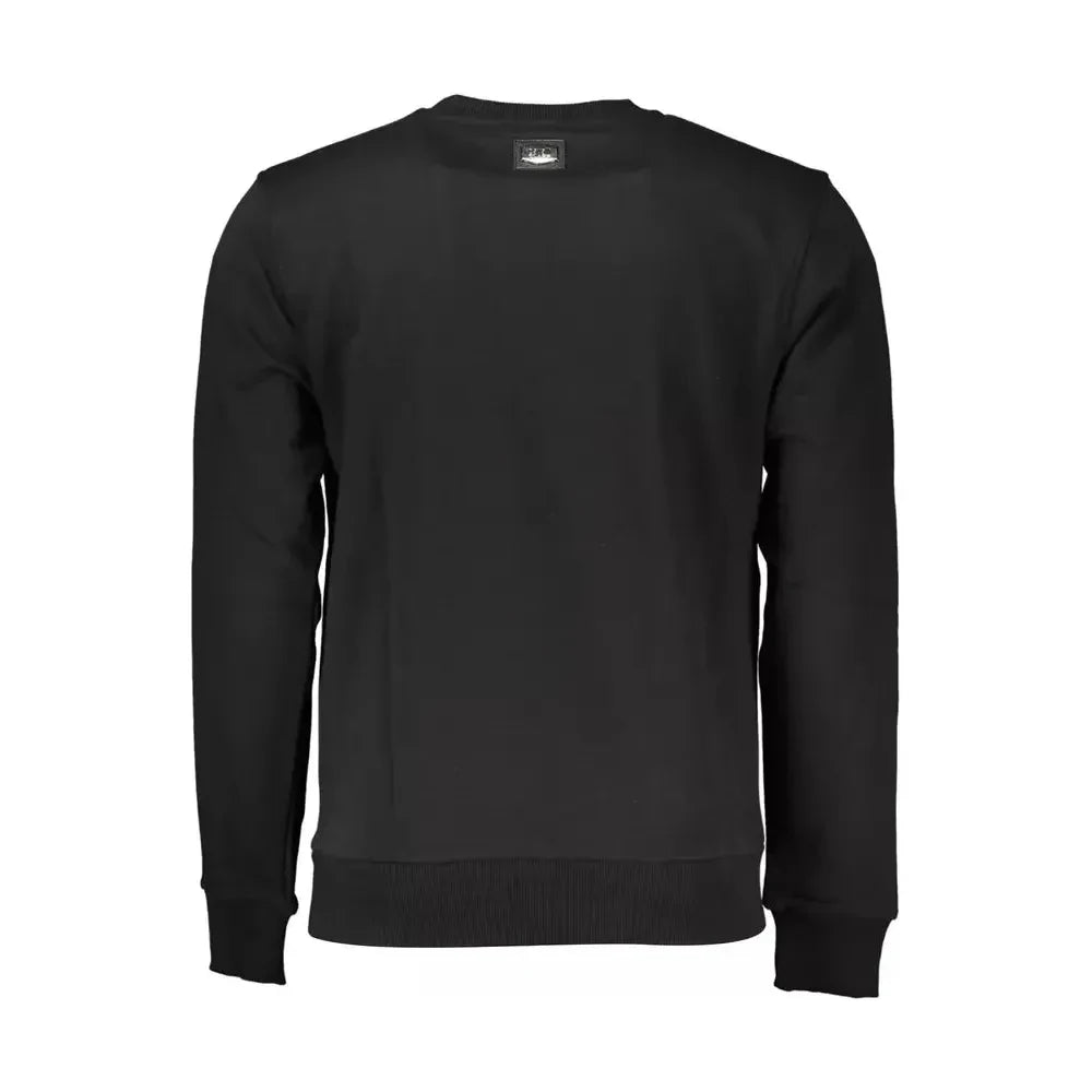 Cavalli Class Black Cotton Men Sweater