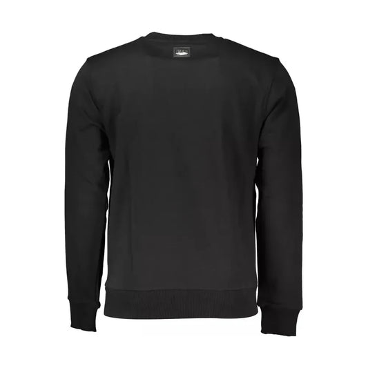 Cavalli Class Sophisticated Embroidered Black Sweater Cavalli Class