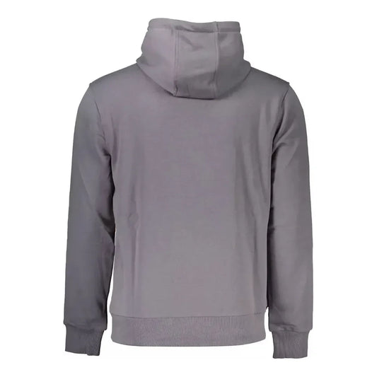 Cavalli Class Elegant Gray Hooded Sweatshirt in Regular Fit Cavalli Class