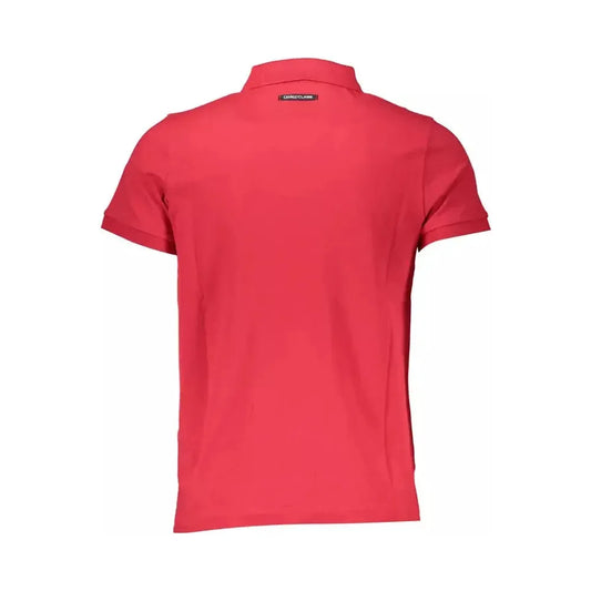 Cavalli Class Elegant Pink Cotton Polo for the Discerning Gentleman Cavalli Class