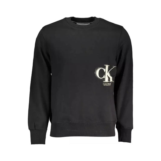 Sleek Calvin Klein Black Logo Sweatshirt Calvin Klein