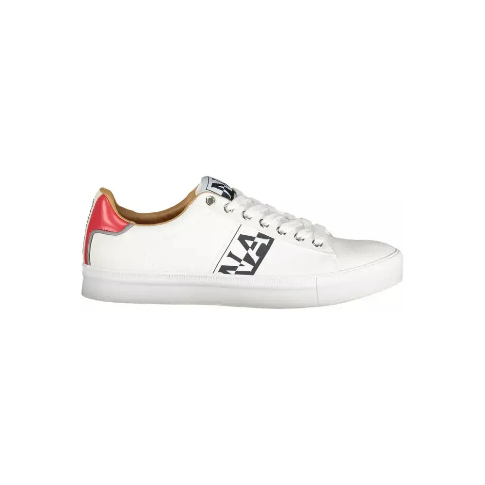 Napapijri Sleek White Sneakers with Contrasting Details Napapijri