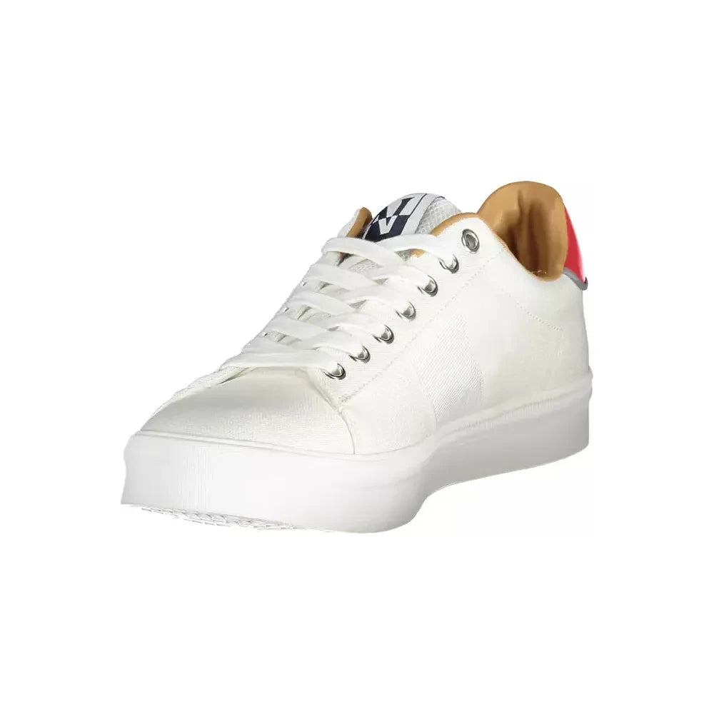 Napapijri Sleek White Sneakers with Contrasting Details Napapijri