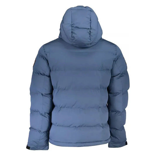 Napapijri Sleek Blue Recycled Material Jacket Napapijri