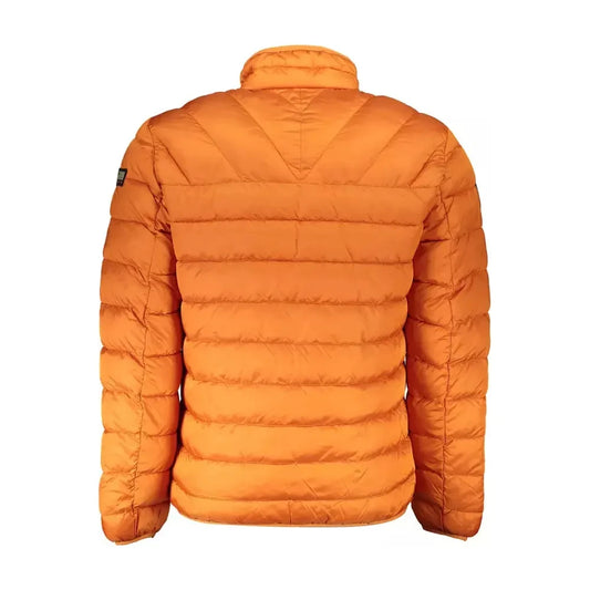 Napapijri Chic Orange Polyamide Jacket with Pockets Napapijri