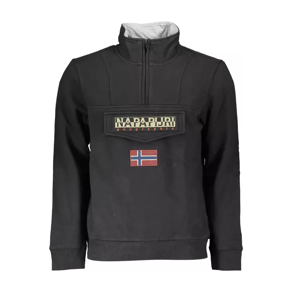 Napapijri Chic Fleece Sweatshirt with Embroidery Detail Napapijri