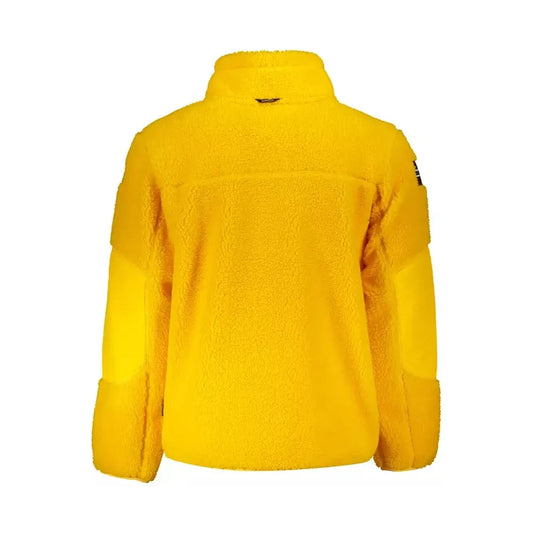 Napapijri Chic High-Neck Embroidered Yellow Sweater Napapijri