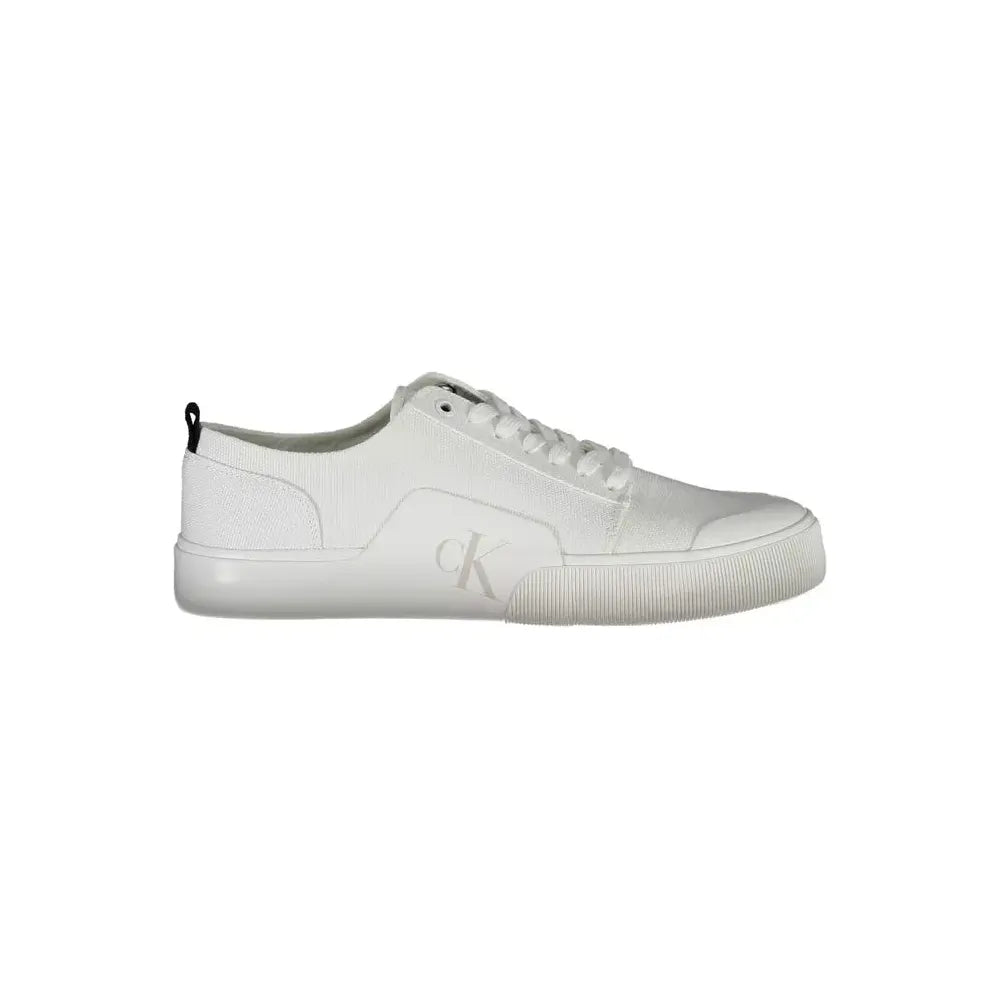 Calvin Klein Eco-Conscious White Sneakers with Logo Accents Calvin Klein