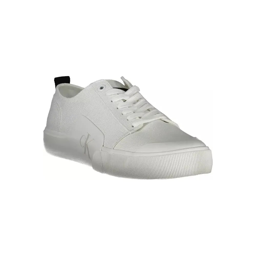 Calvin Klein Eco-Conscious White Sneakers with Logo Accents Calvin Klein