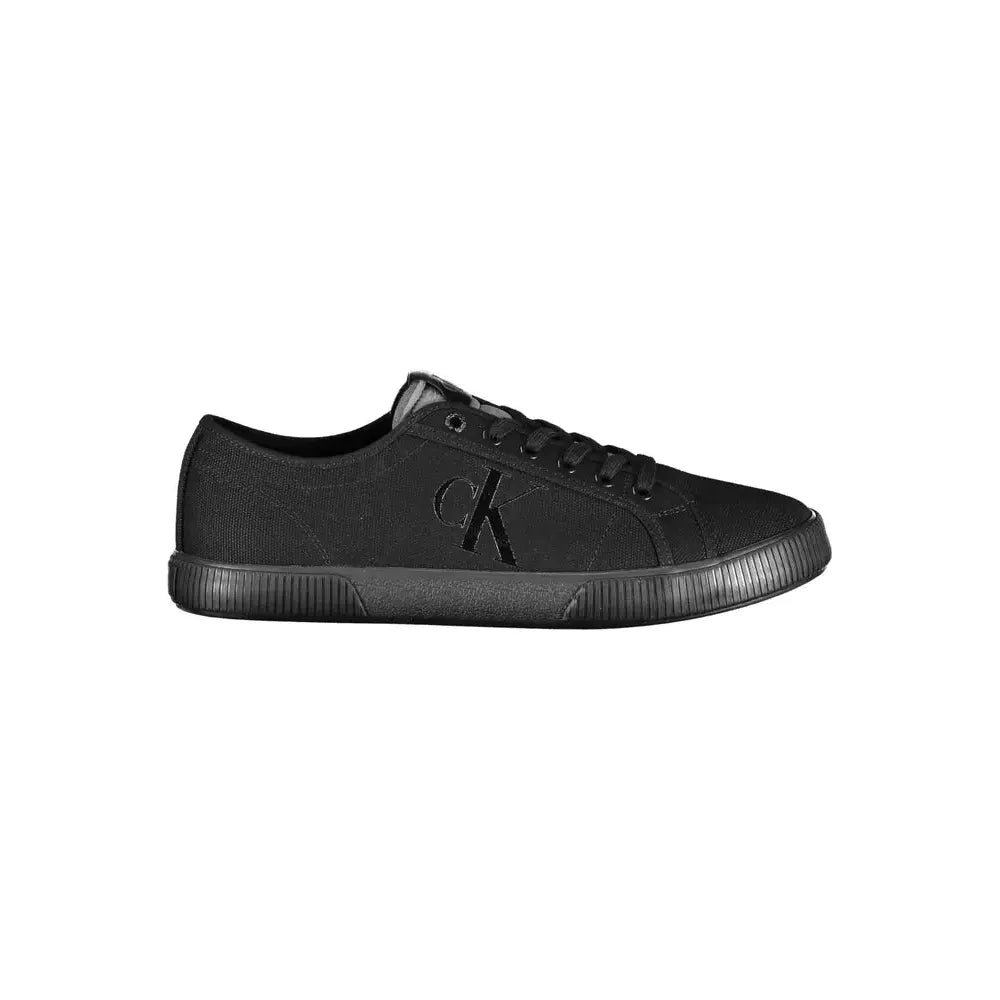 Calvin Klein Sleek Black Sneakers With Eco-Conscious Design Calvin Klein