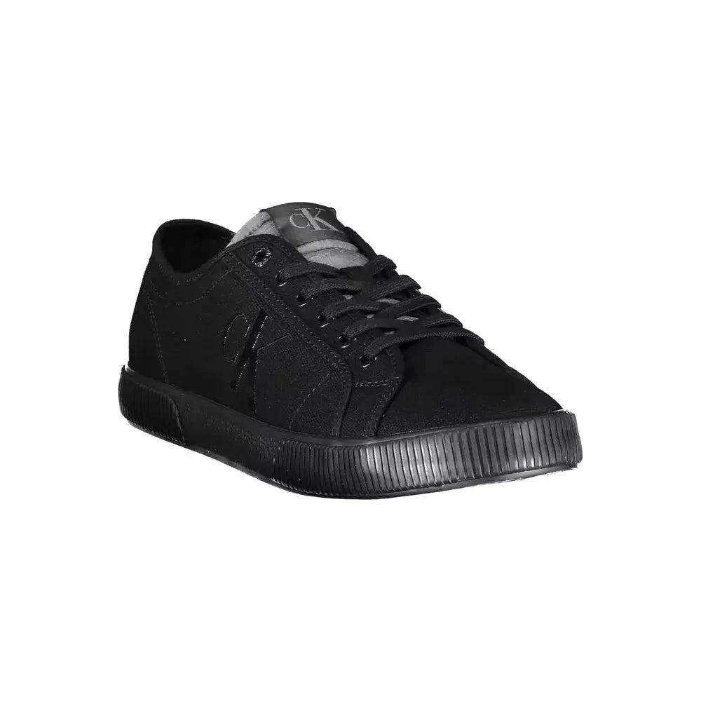 Calvin Klein Sleek Black Sneakers With Eco-Conscious Design Calvin Klein