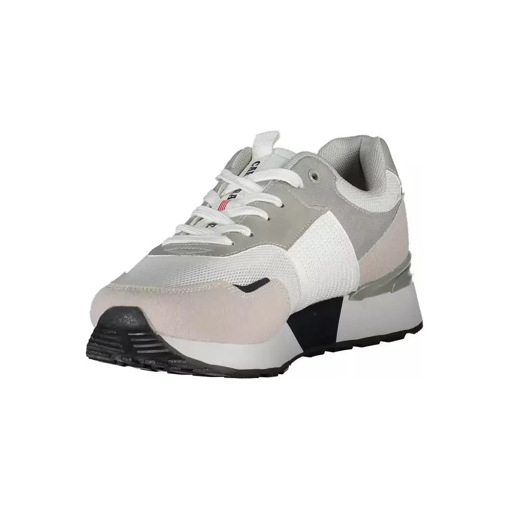 Carrera White Contrast Sneakers with Eco Leather Carrera