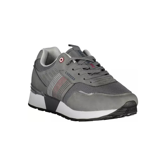 Carrera Sleek Gray Sneakers with Eco-Leather Accents Carrera