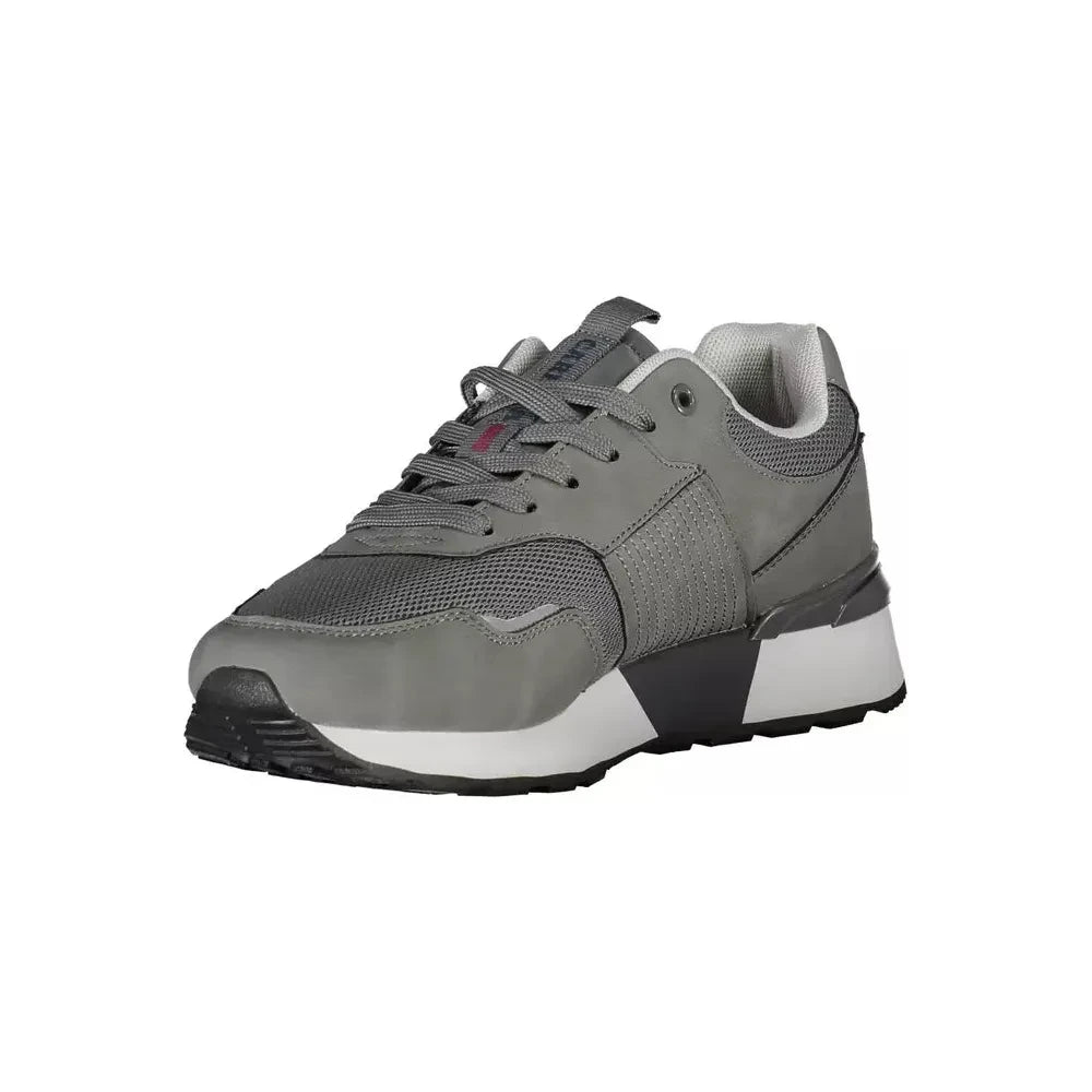 Carrera Sleek Gray Sneakers with Eco-Leather Accents Carrera