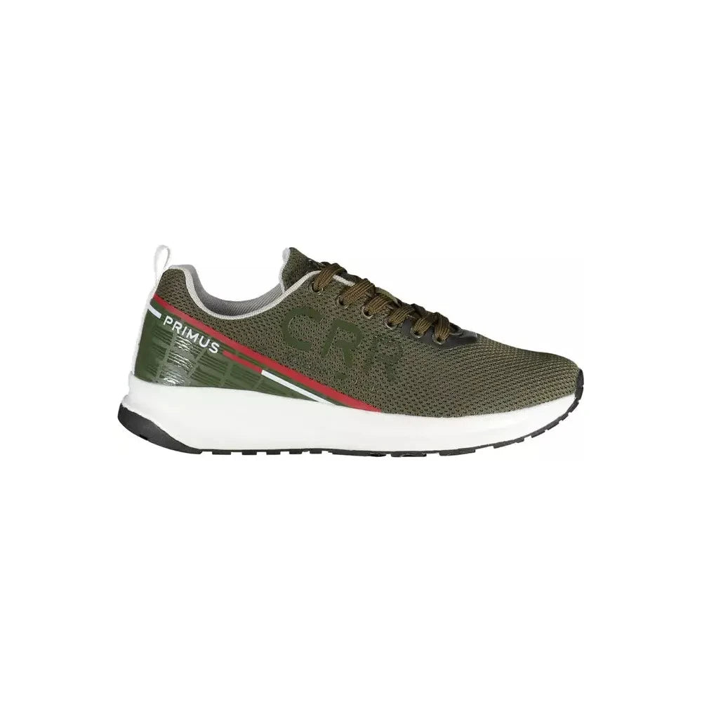 Carrera Green Contrast Lace-Up Sports Sneakers Carrera