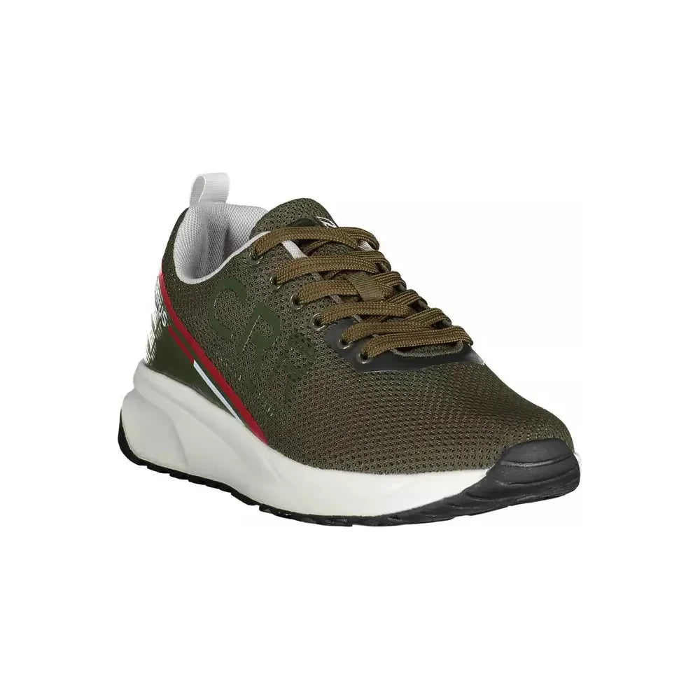 Carrera Green Contrast Lace-Up Sports Sneakers Carrera