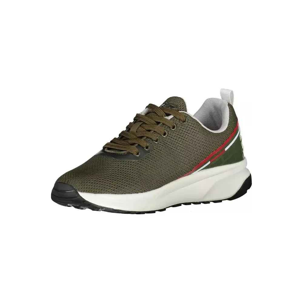 Carrera Green Contrast Lace-Up Sports Sneakers Carrera