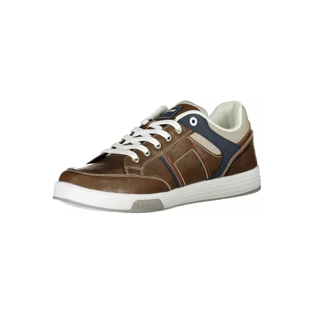 Eclectic Brown Carrera Sneakers with Contrasting Accents Carrera