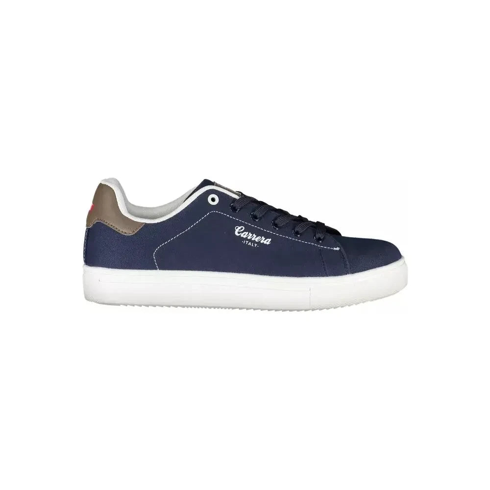 Carrera Sleek Blue Sneakers With Eco-Leather Accents Carrera