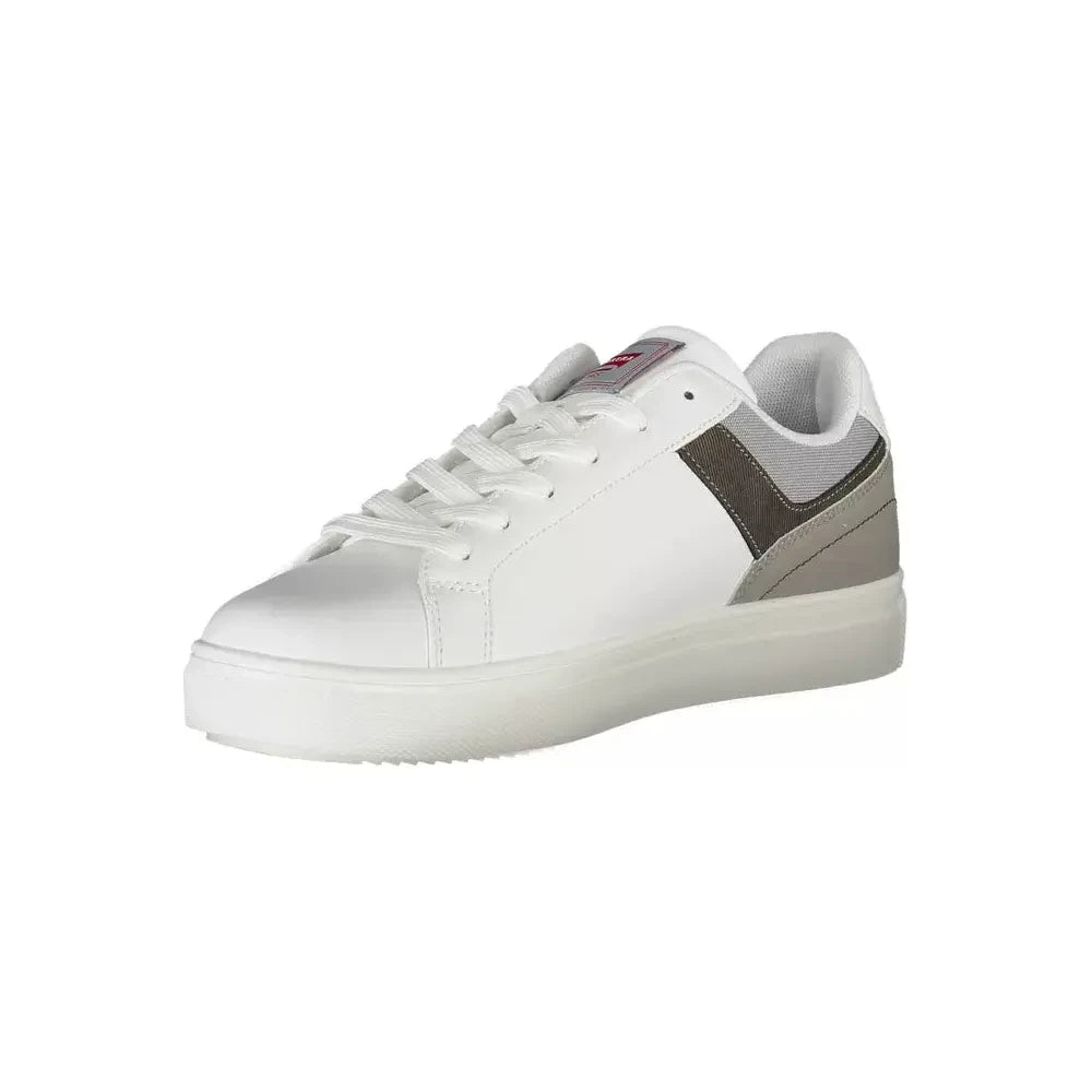 Carrera Sleek White Sneakers with Bold Contrasts Carrera