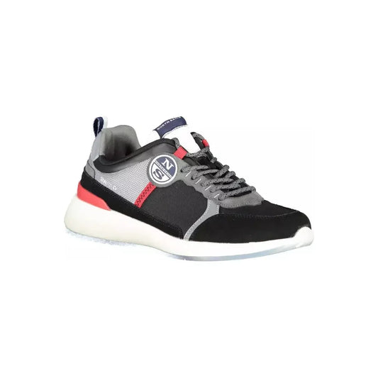 North Sails Sleek Black Sporty Sneakers with Contrasting Details North Sails