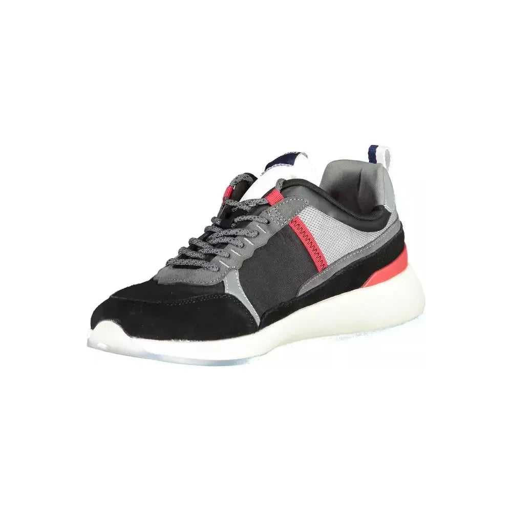 North Sails Sleek Black Sporty Sneakers with Contrasting Details North Sails