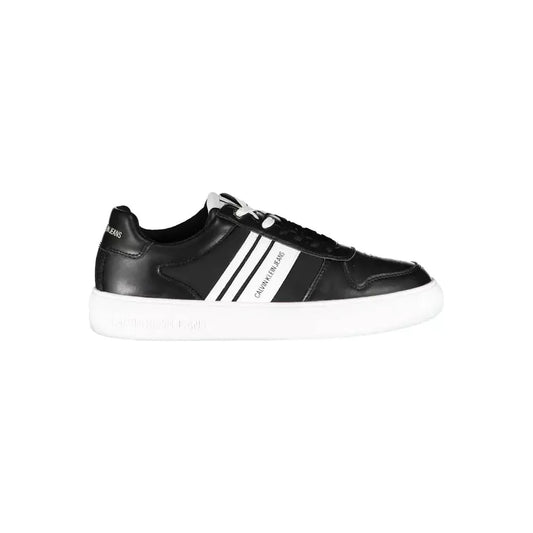 Calvin Klein Sleek Black Sports Sneakers with Contrasting Accents Calvin Klein