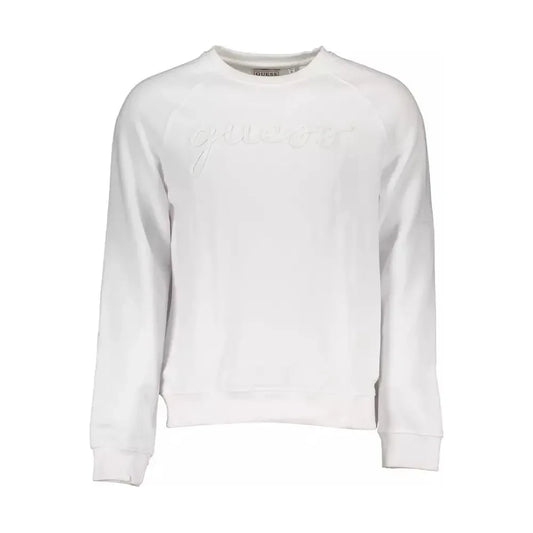 Guess Jeans Crisp White Organic Cotton Sweatshirt Guess Jeans