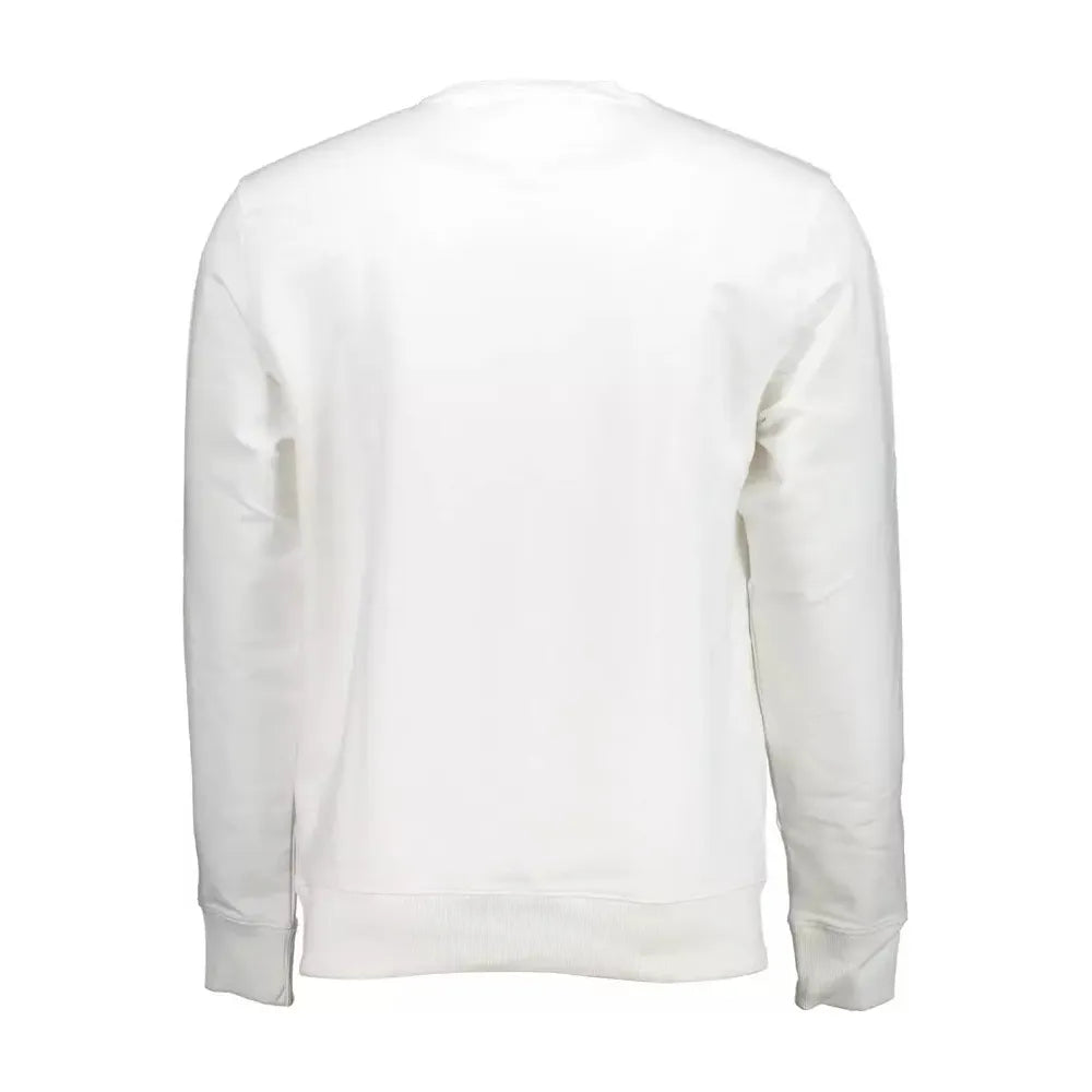 Tommy Hilfiger Elegant White Embroidered Logo Sweatshirt Tommy Hilfiger