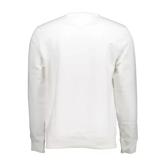 Tommy Hilfiger Elegant White Embroidered Logo Sweatshirt Tommy Hilfiger