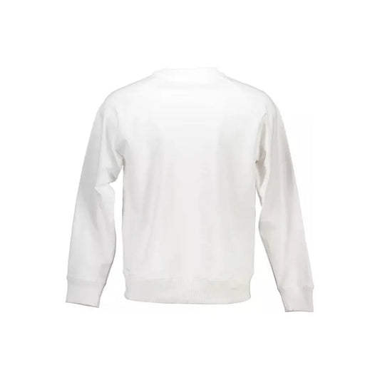 Calvin Klein Elegant White Cotton Blend Sweater Calvin Klein