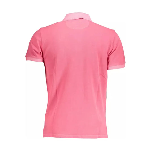 Gant Chic Pink Cotton Polo Shirt with Logo Detail Gant