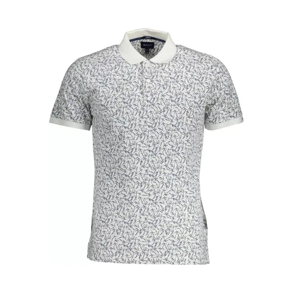 Gant Elegant Short-Sleeved White Polo Shirt Gant