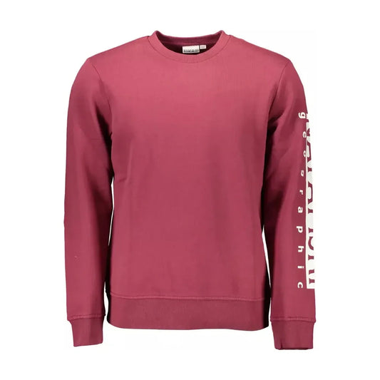 Napapijri Red Cotton Men Sweater Napapijri